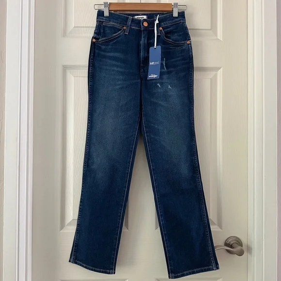 Wrangler Wild West 603 High Rise Straight Jeans 24 X 28 - Picture 4 of 16